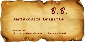 Bartakovics Brigitta névjegykártya